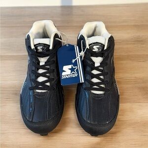 STARTER Game Time Vintage Boys Size 6 Multi Sport Cleat Black NWT